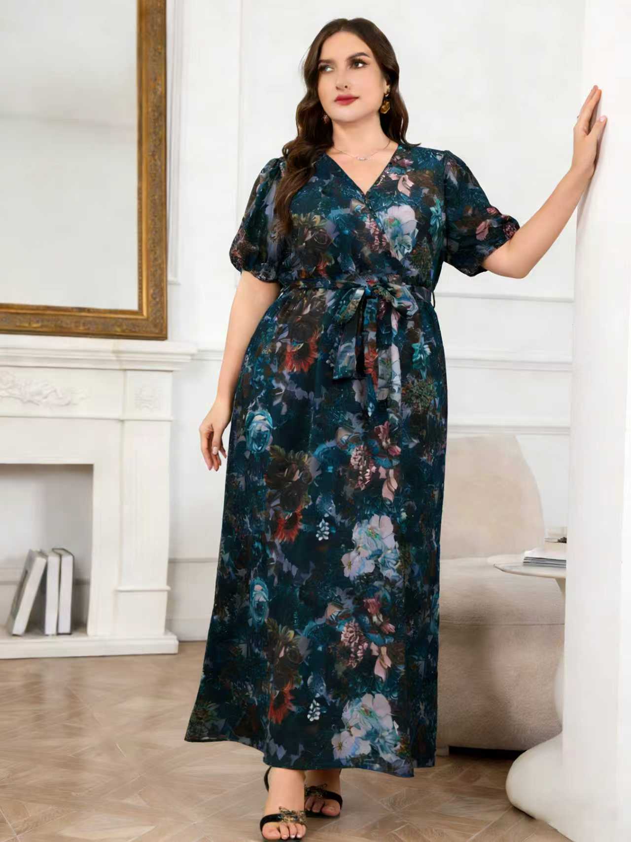 2026 New Arrival Plus Size Wom - Romper Floral Print 评论和价格