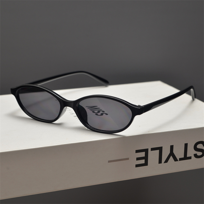 New Retro Oval Cat Eye Sunglas - Sunglasses Cat Eye 评论和价格