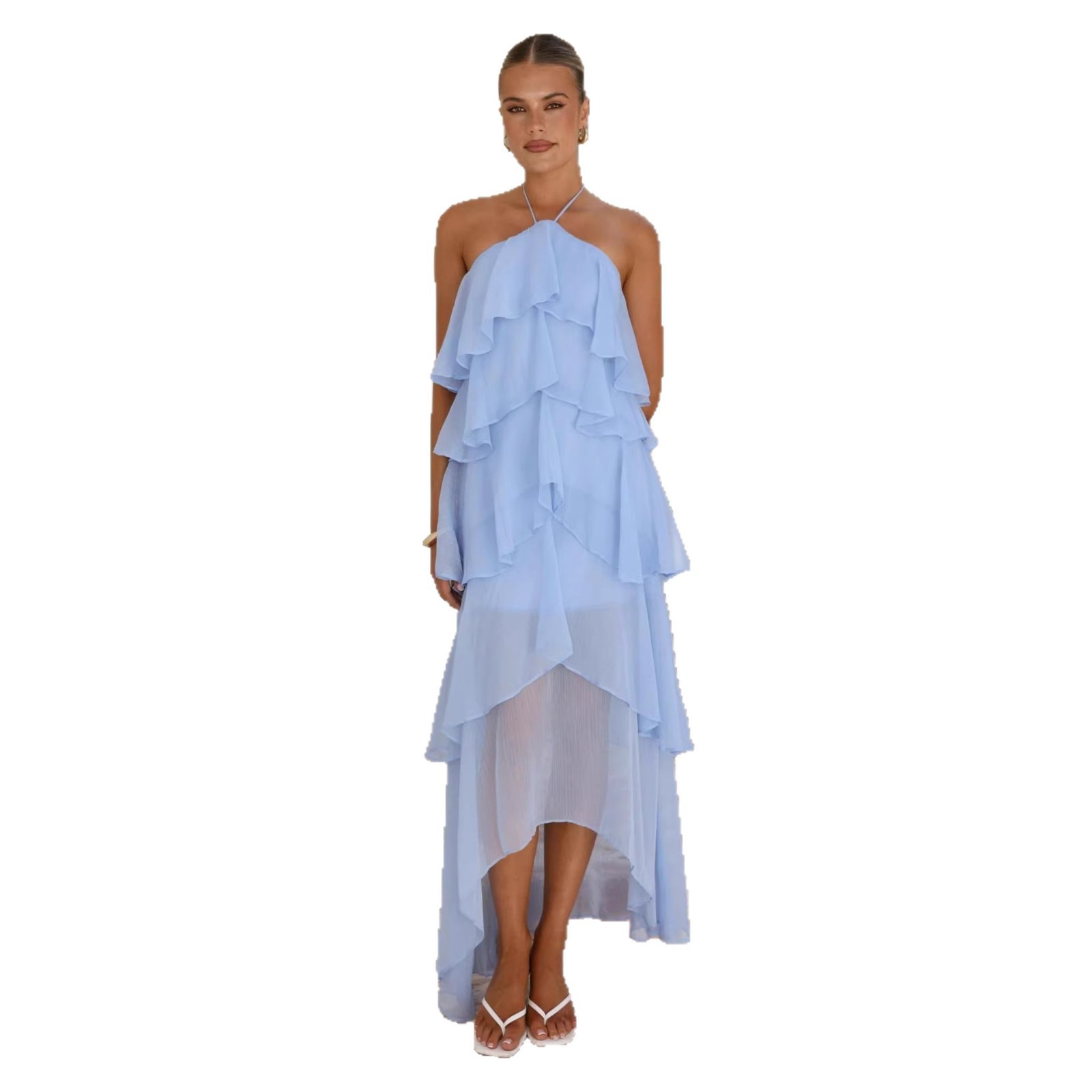 Elegant Party Maxi Dress Chiff - Maxi Dress Halter 评论和价格