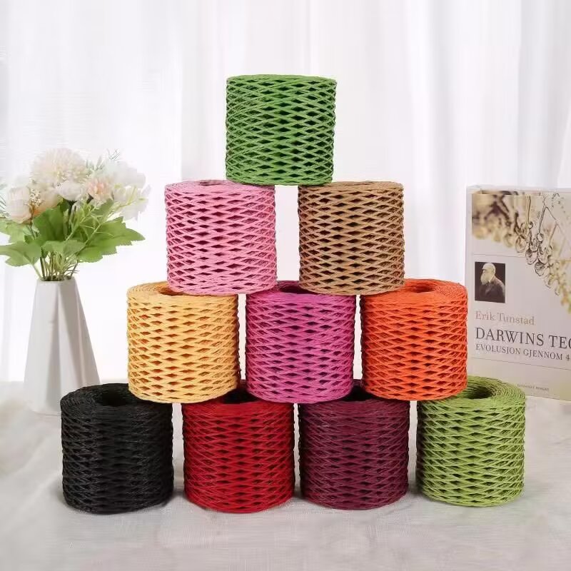 190g Raffia Yarn, Straw Paper  - Crochet Bag Raffia 评论和价格