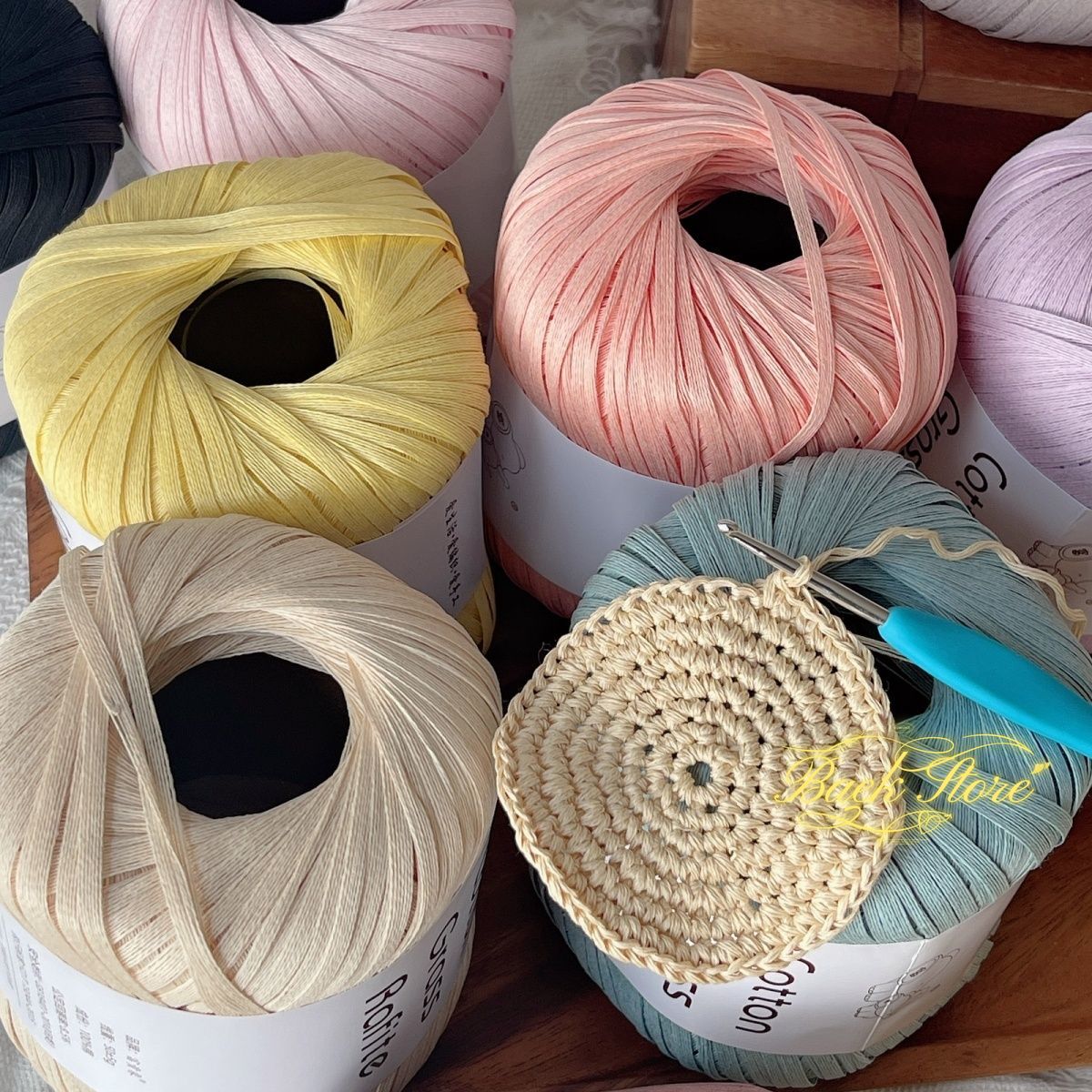 102M/roll Multicolor Raffia Ya - Crochet Bag Raffia 评论和价格