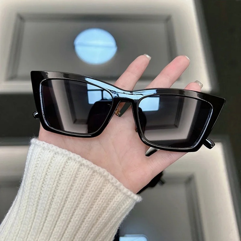 Luxury Cat Eye Black Sunglasse - Sunglasses Cat Eye 评论和价格