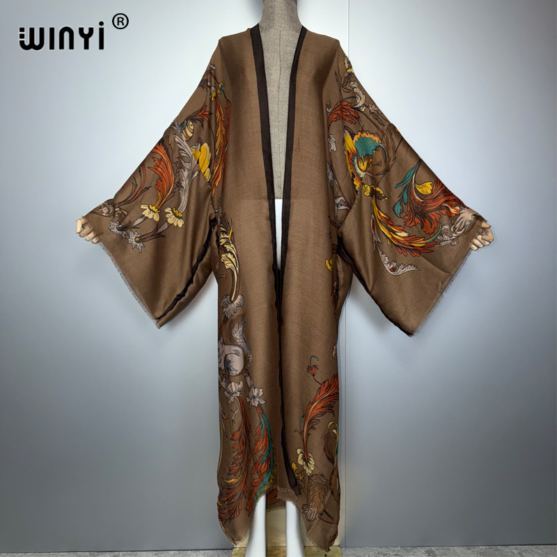 WINYI Africa boho kimono maxi  - Cover Up Kaftan 评论和价格