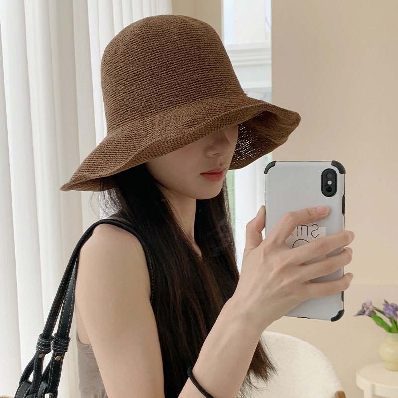 2025 new paper straw sun hat w - Hat Floppy Wide 评论和价格