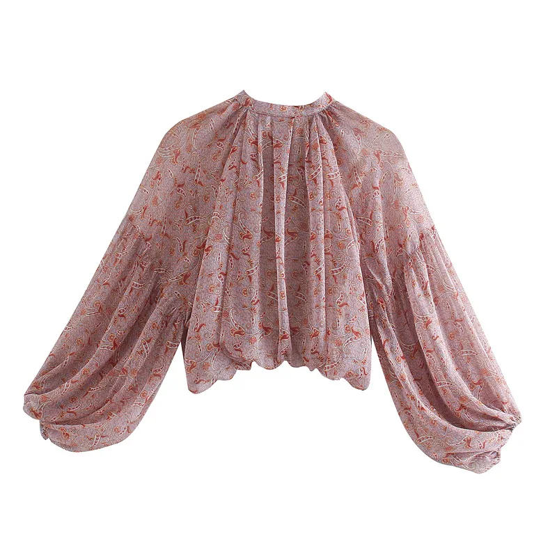 TEELYNN Puff Long Sleeve Boho  - Romper Floral Print 评论和价格