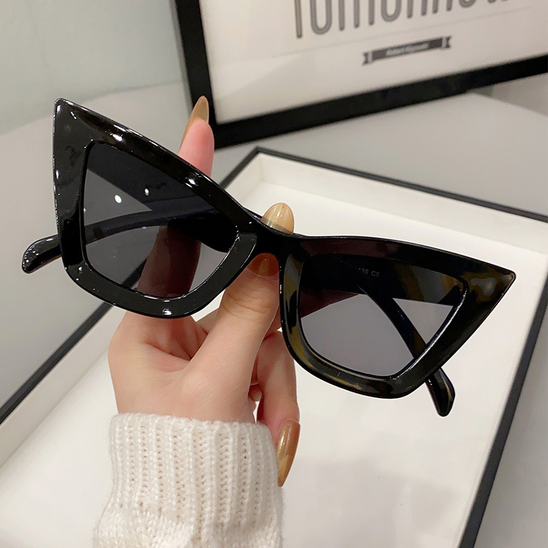 New Big Frame Vintage Square S - Sunglasses Cat Eye 评论和价格
