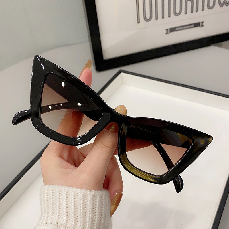New Big Frame Vintage Square S - Sunglasses Cat Eye 评论和价格