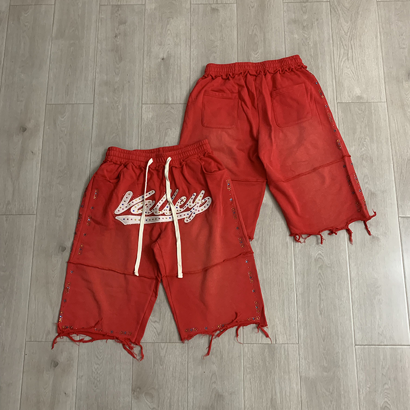 VALLEY Men Black Knee Casual S - Shorts Denim Frayed 评论和价格