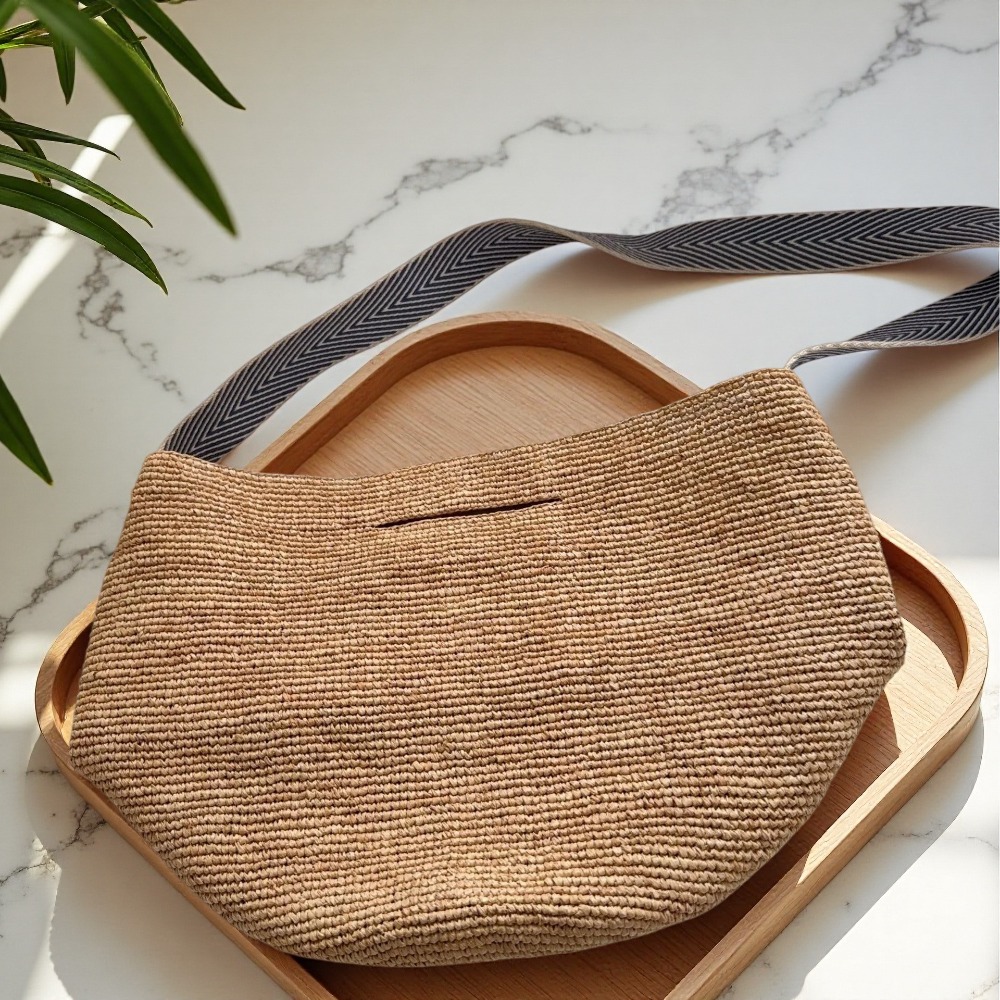 New Raffia Rainbow Bucket Bag  - Crochet Bag Raffia 评论和价格