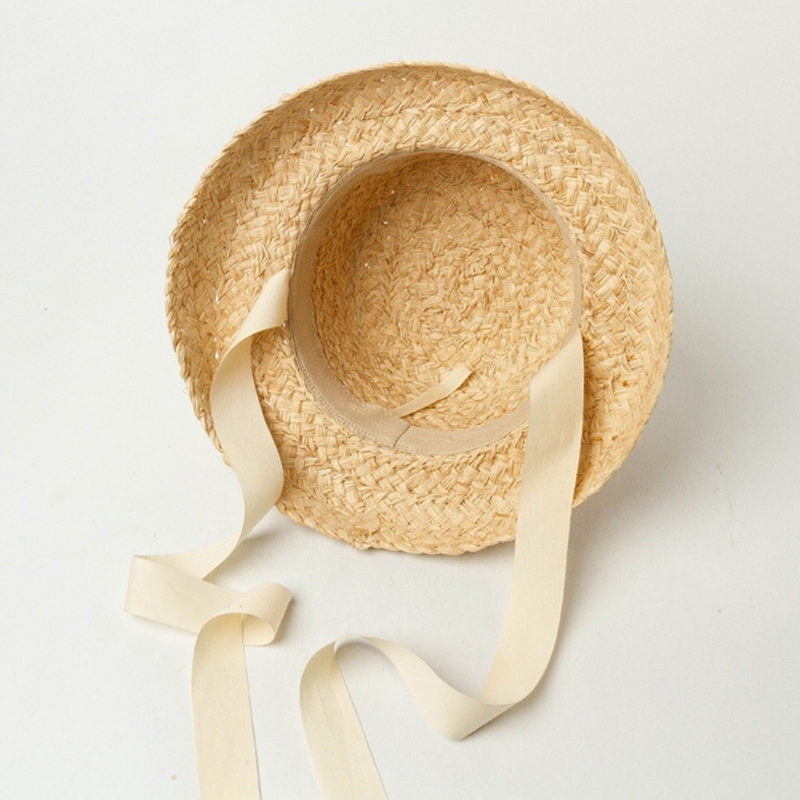 Handwoven Kids Straw  Cap Girl - Hat Floppy Wide 评论和价格