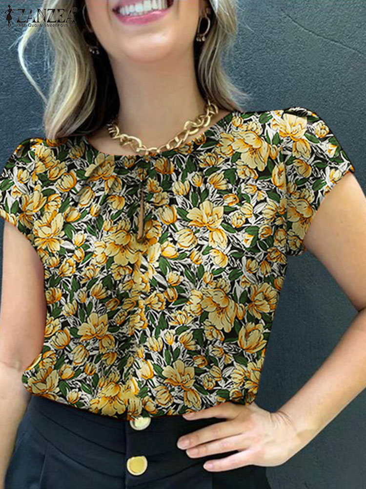 ZANZEA Bohemian Floral Printed - Romper Floral Print 评论和价格